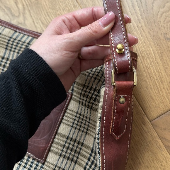 5/a Baker Elizabeth Bag - EUC - Brown Leather & Plaid - Picture 10 of 14